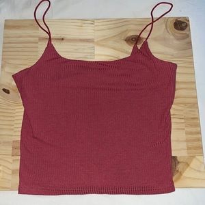Shein light pink/red tank top